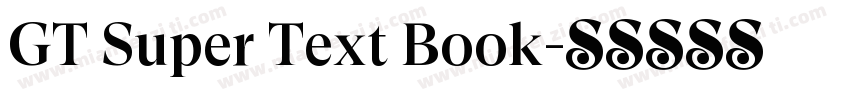 GT Super Text Book字体转换